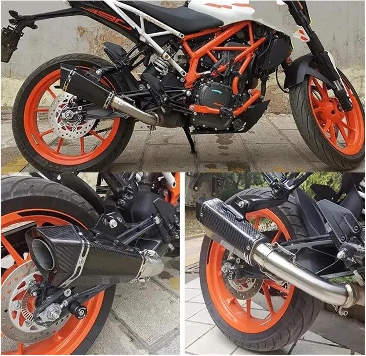 エキゾーストパイプ 排気管 公爵125 250 390 RC390 2017-2020 オートバイ排気システムマフラーエスケープ改造