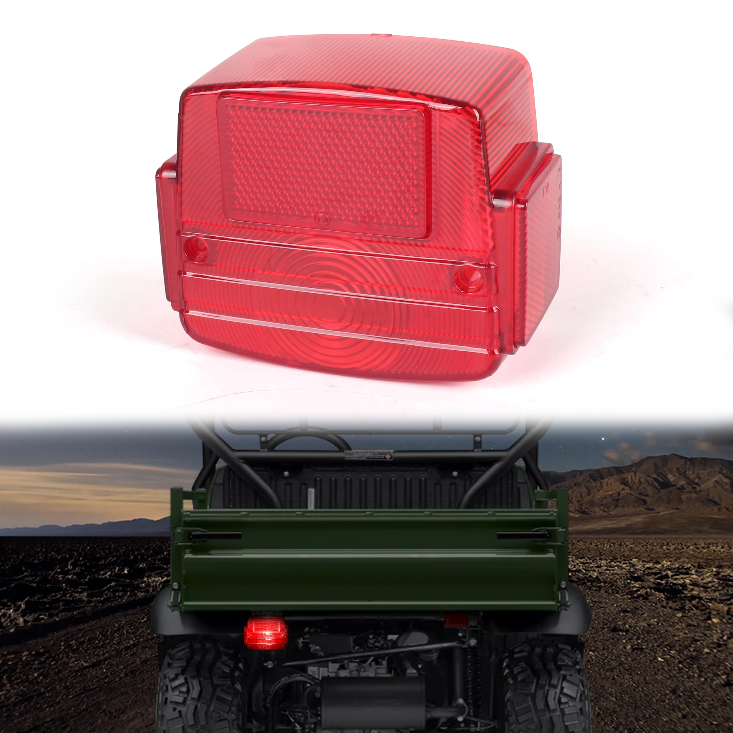 Amazon.com: CUSAUTV Red Taillight Housing Compatible with 1990