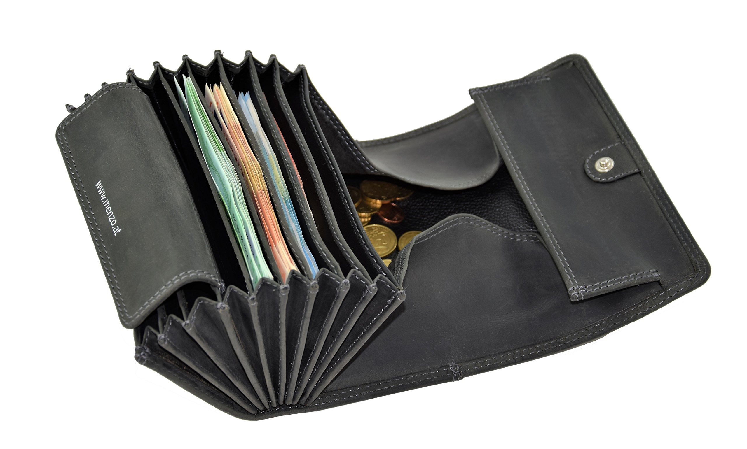 Menzo Monedero de camarero, Negro (Negro) - 937c