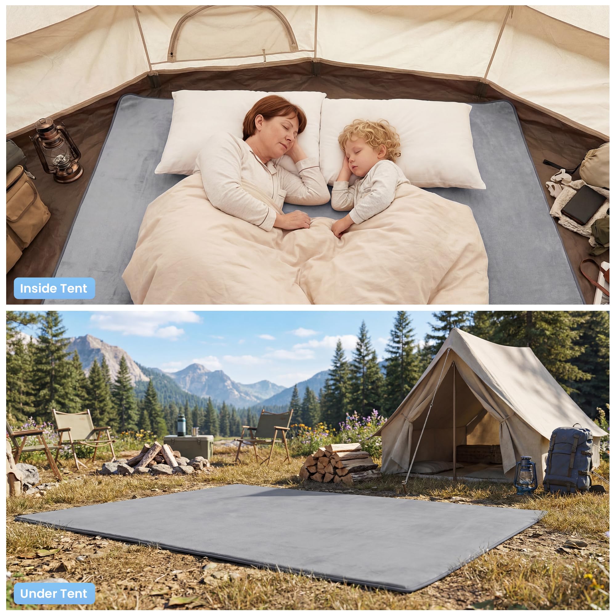 camping tent rug MABOZOO Waterproof Liner Carpet Mat, 0.6'' High-Density Foam Floor with Non-Slip Bottom, Insulated Ground Mat for Tent Protection (5'*6',Gray) : Patio, Lawn & Garden Womens (Unisex) and structure to your Seitenwände:mit Seitenwände DK-02] Dänemark Teil 2