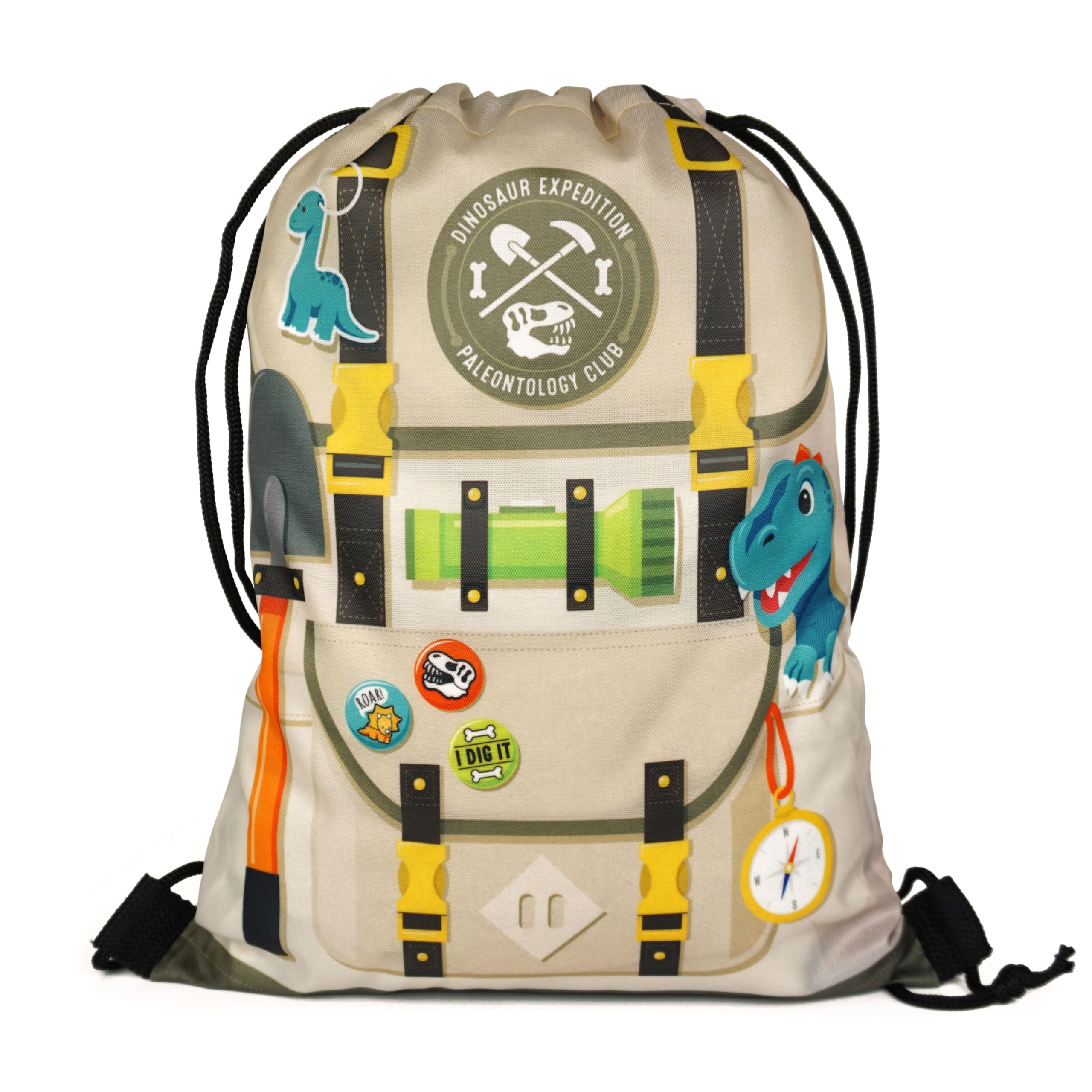 Ready Confetti 12-pk Dinosaur Goodie Bags for Kids Birthday - Perfect as Dino Party Favors, Treats, Gifts, and Loot - Dinosaur Birthday Decorations