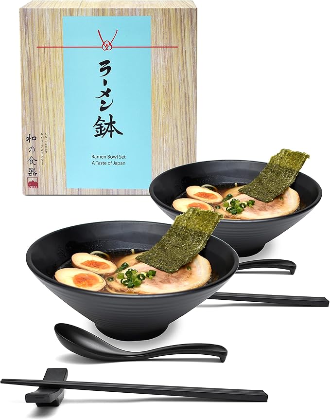 2 Sets 30 Ounce Japanese Ramen Noodle Soup Bowl Melamine