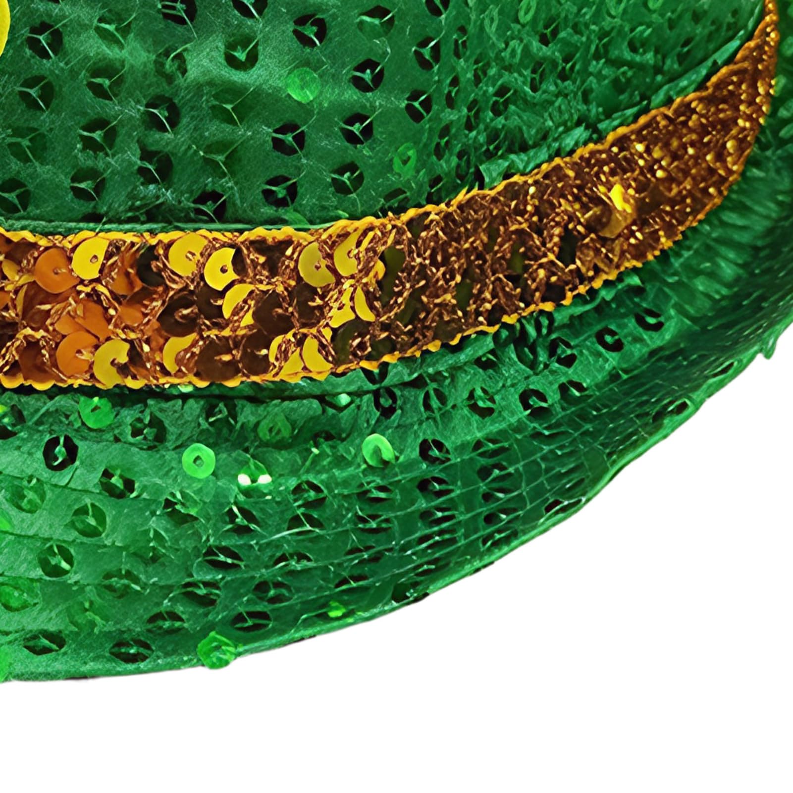 Cappello di San Patrizio – Cappello irlandese con paillettes e decorazione per feste, elegante cappello per costume per il giorno di San Patrizio, per adulti, bambini, donne, uomini, feste, festival