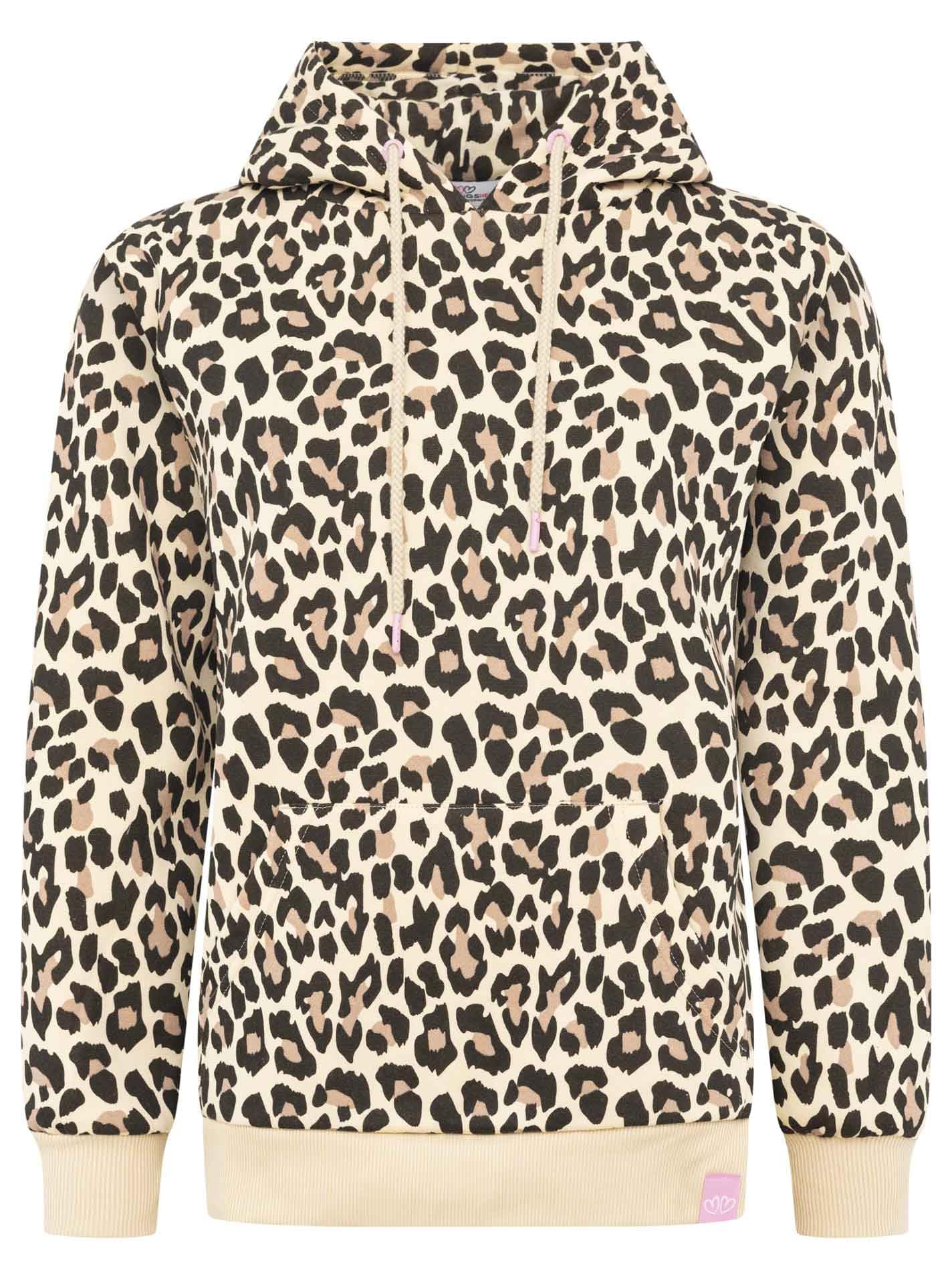 Zwillingsherz Damen Hoodie mit Kapuze – Kuscheliger Oversize Kapuzenpullover – Weicher Sweatshirt Pullover für Frauen Aufdruck – Stylischer Look für Frühling, Herbst & Winter – Loungewear Mode Leo