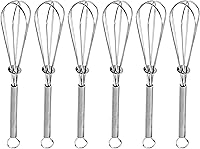 Vista 15 de Anaeat Juego de 4 batidores de cocina de silicona, perfectos para utensilios de cocina antiadherentes, batidora de leche y huevos para batir