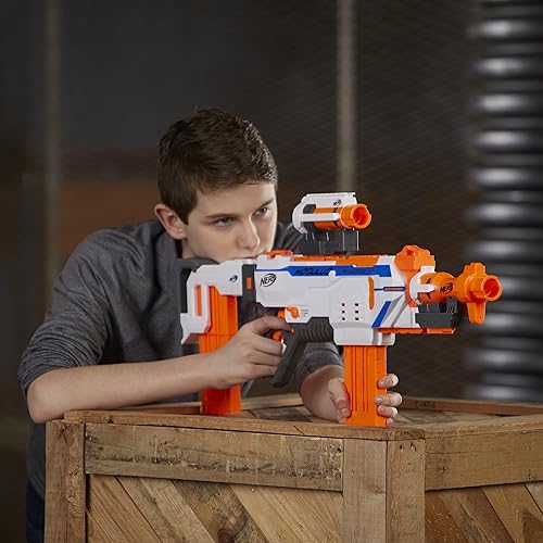 Miniatura 3 de Nerf Modulus Regulator Fully Motorized Blaster 3 Firing Modes 2X 12-Dart Clips 24 Nerf Elite Darts Nerf Full Auto Blaster Kids Outdoor Toys Tienda