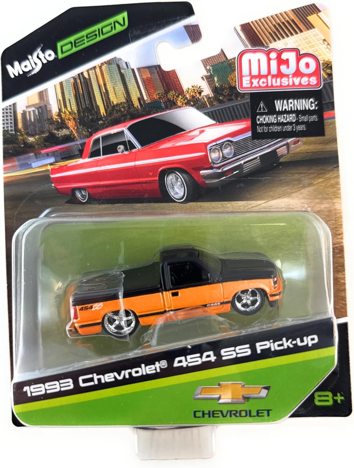 Maisto Design 1933 Chevrolet 454 SS Pickup 1:64 (3 inches) Scale Orange Diecast Model Car