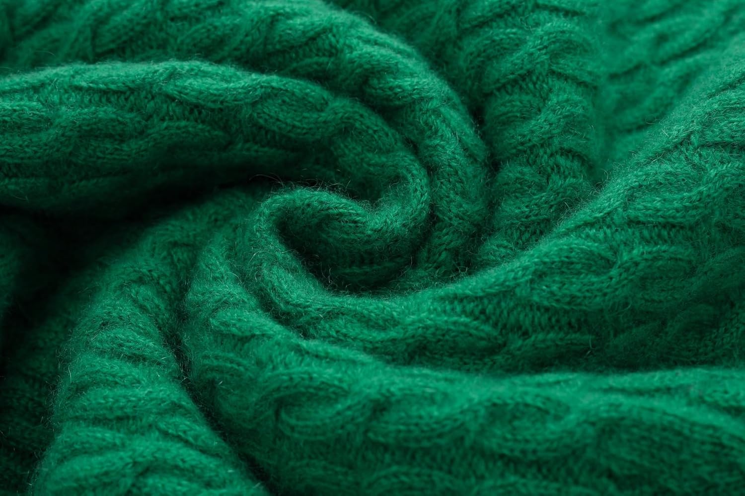 100% Cashmere Women's Cable Knit Cardigan Sweaters for Women Long Sleeve Crew Neck Warm Button Down - Image 7