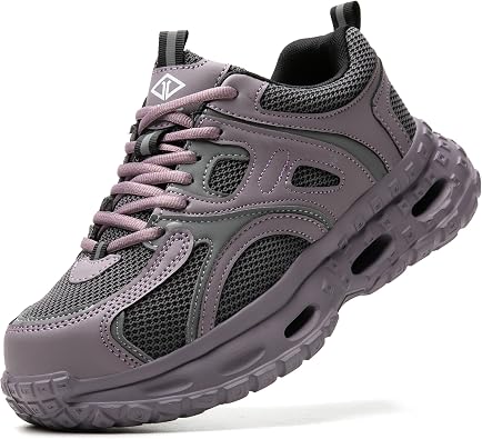 Steel Toe Work Shoes for Men Women Wide No Slip Lightweight Breathable Comfotable Industrial Construction Sneakers