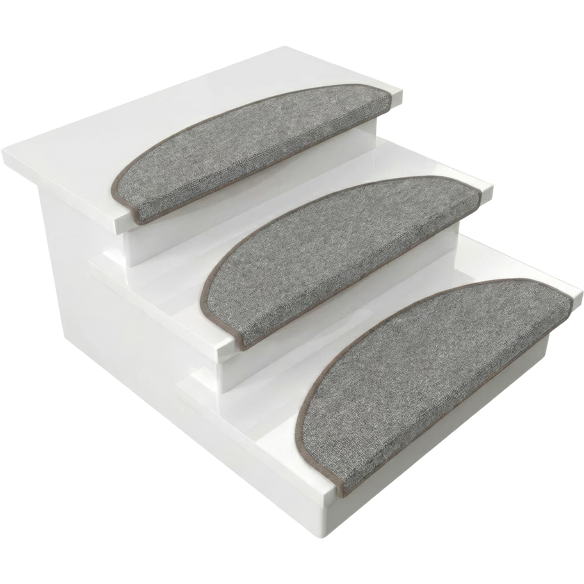 London star savings set, stair mats 1 pcs, 11 colours neatly connected, strong attachment, sturdy angled rail, Light grey, 24x65 cm