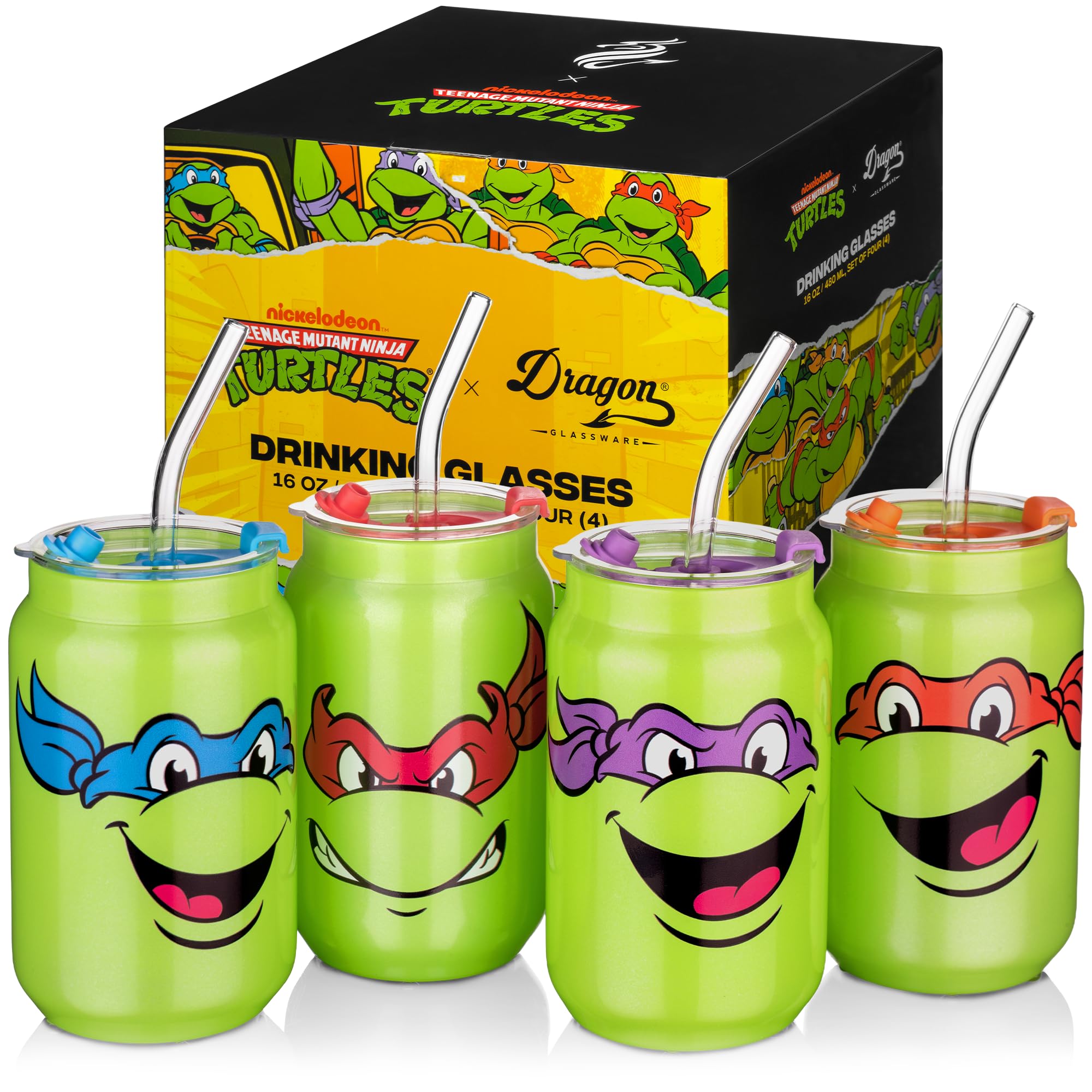 Amazon.com | Dragon Glassware x Teenage Mutant Ninja Turtles Glass