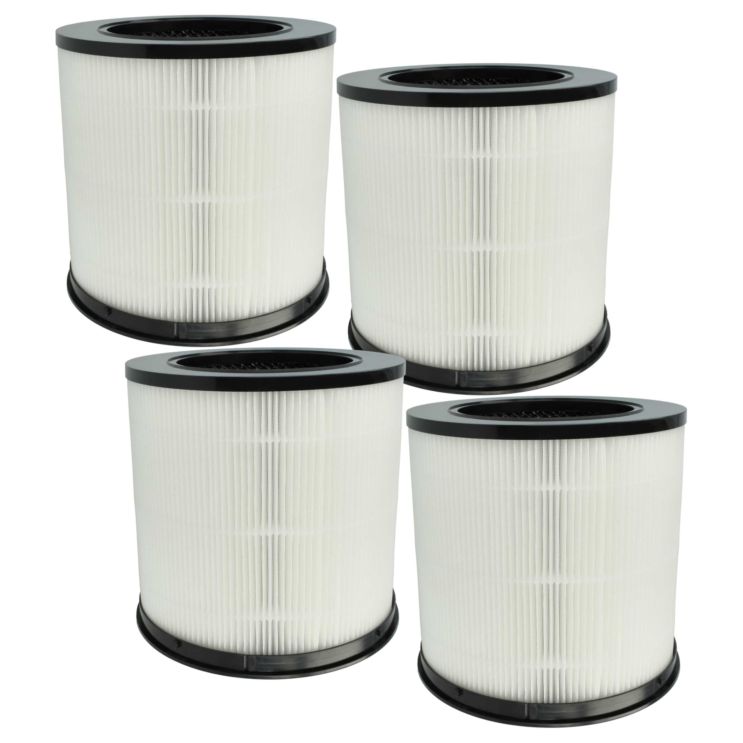 vhbw 4x filtro aria compatibile con Xiaomi Smart Air Purifier 4 Compact purificatore d'aria - filtro combinato prefiltro + HEPA + carbone attivo