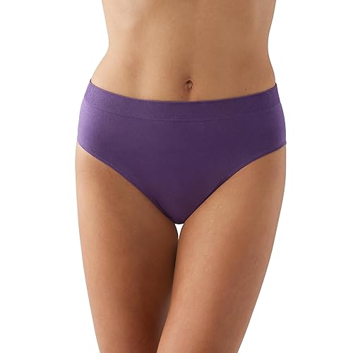 Wacoal Women's B-Smooth Seamless Full Coverage Hi-Cut Brief Panty, 834175 - 3X - Grape Compote