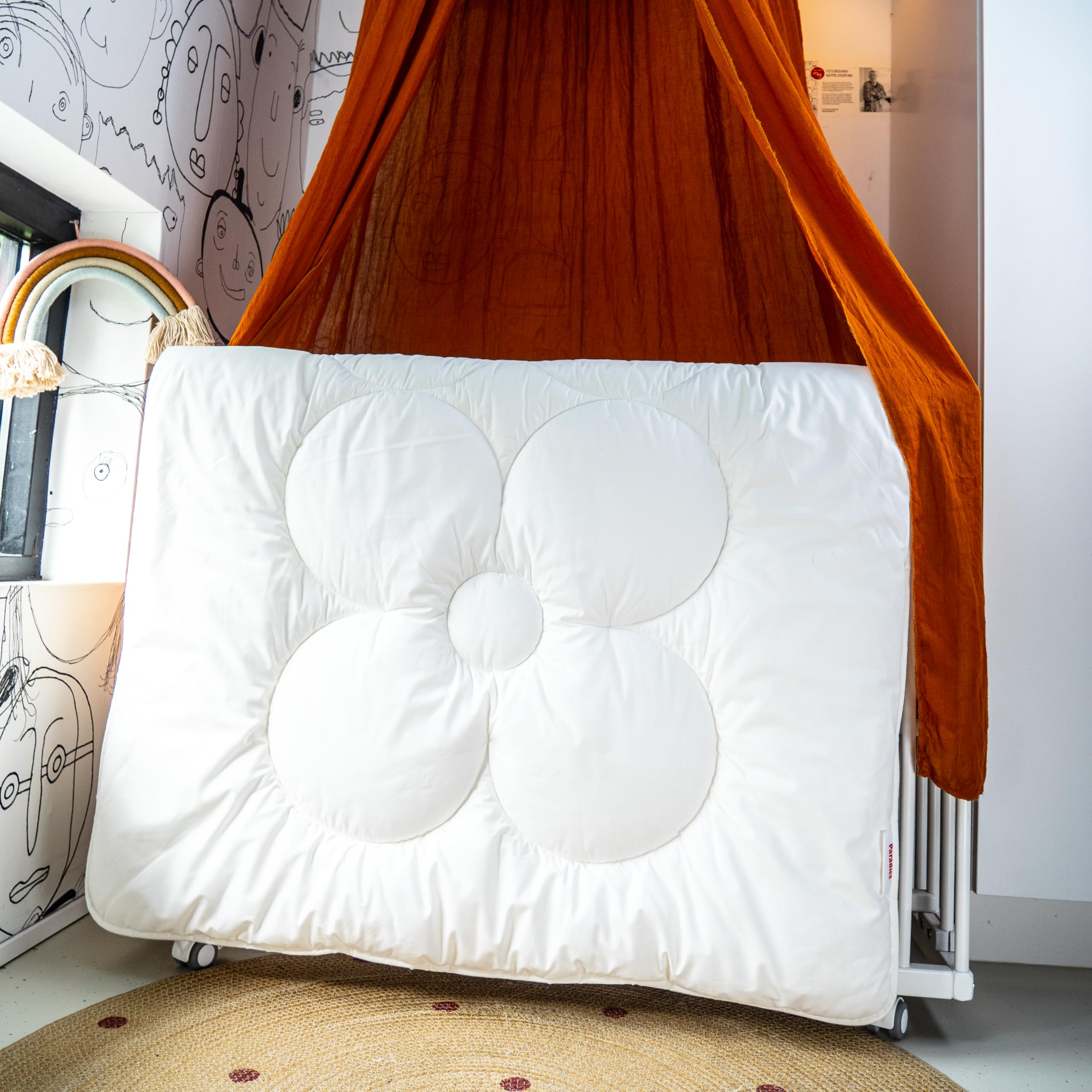PARADIES Prima Bettenset, Kinderbett 100x135 cm + Kinderkissen 40x60 cm | Atmungsaktiv, Waschbar, Pflegeleicht