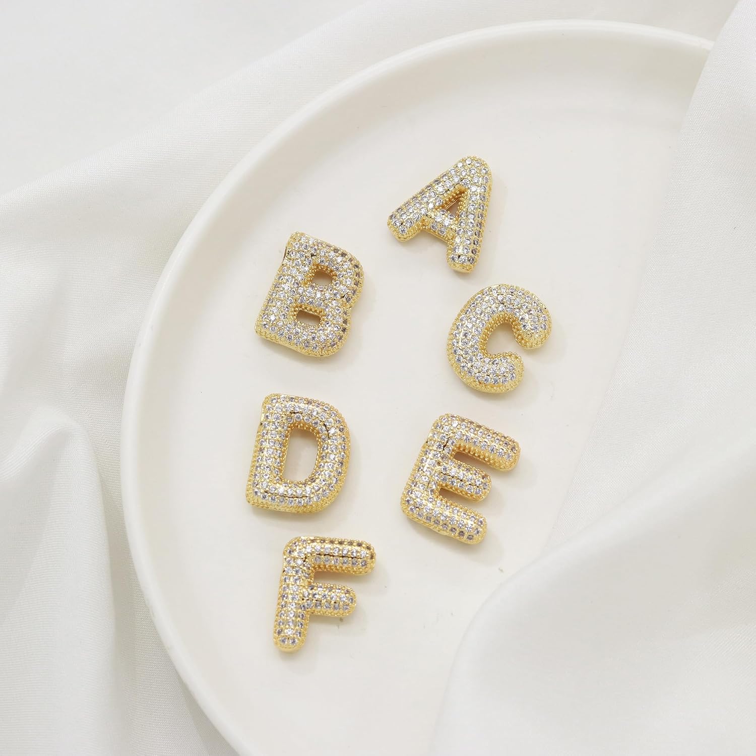 AILUOR Balloon Letter Necklace Gold for Women, Charm A-Z Balloon Initial Letter Pendant Zirconia Inlaid Necklaces Chunky Alphabet Name Pendant Necklace Personalized Gifts Jewelry - Image 8