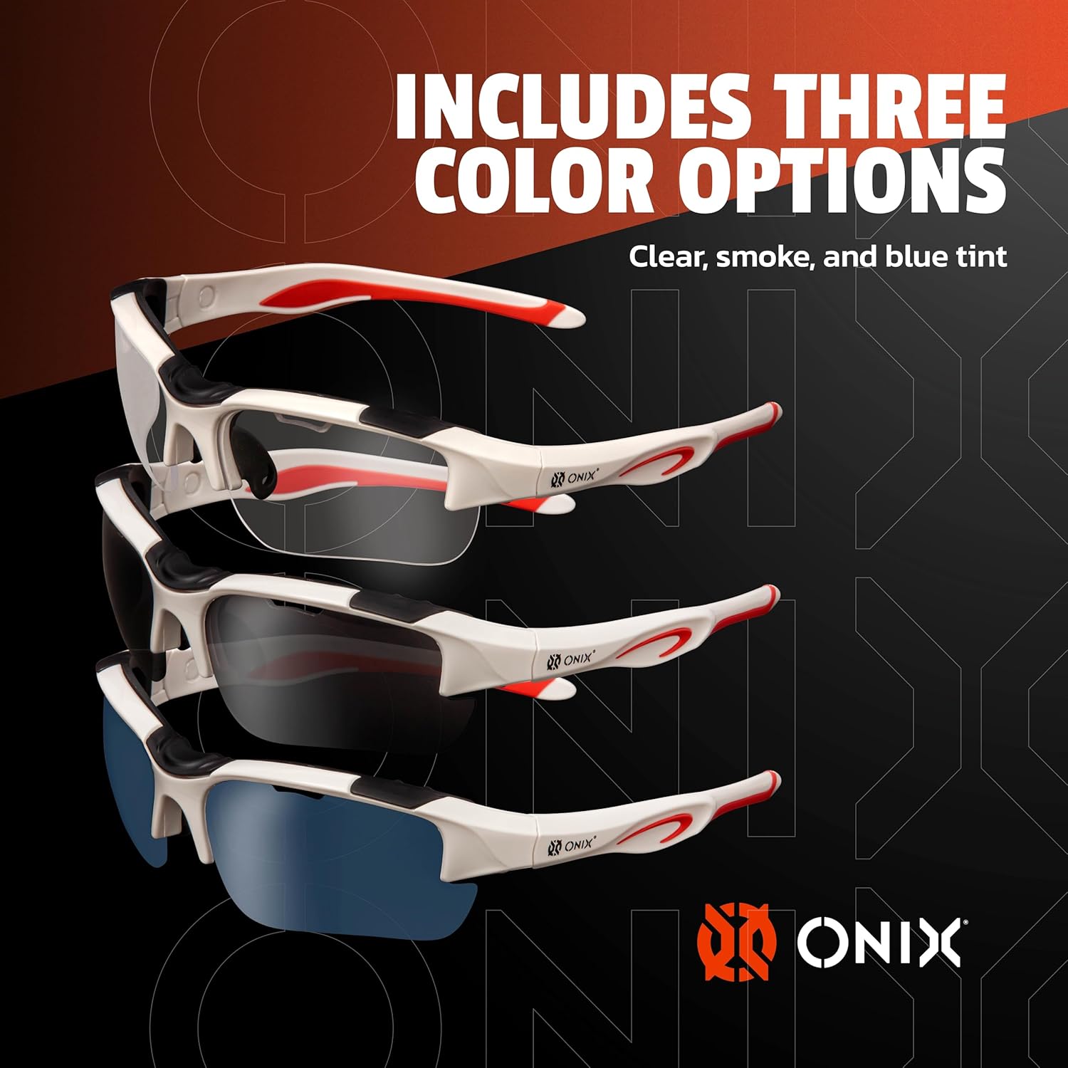 ONIX Pickleball Falcon Eyewear Sun Protection Non-Slip Nose Piece Modern and Lightweight Secure Design - Image 6