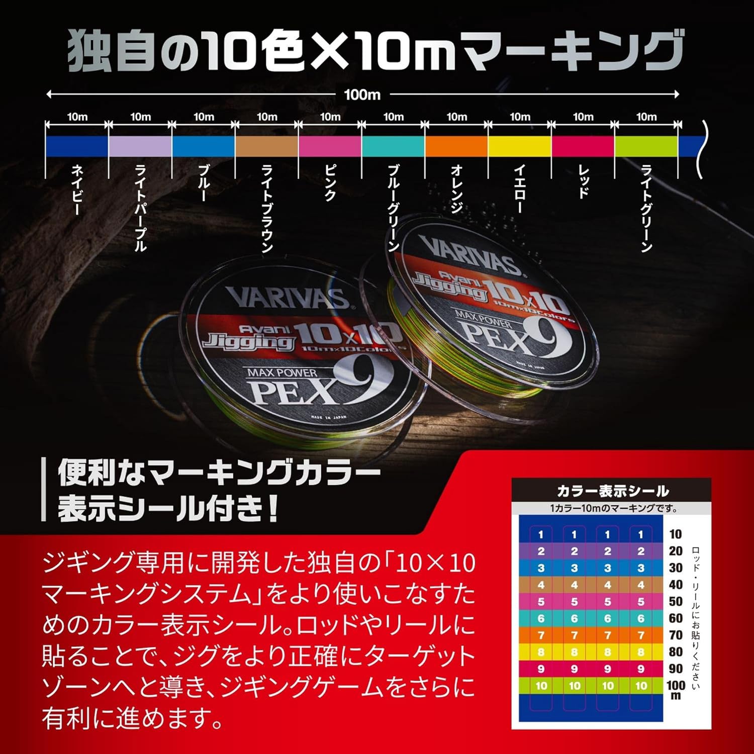 アバニ ジギング10×10 マックスパワーpe x8 2号 300mの通販