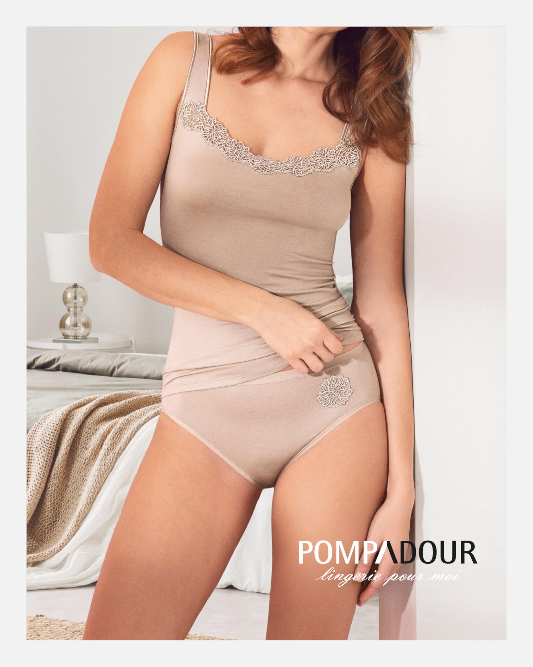 Pompadour Damen Tank Top 3er Pack