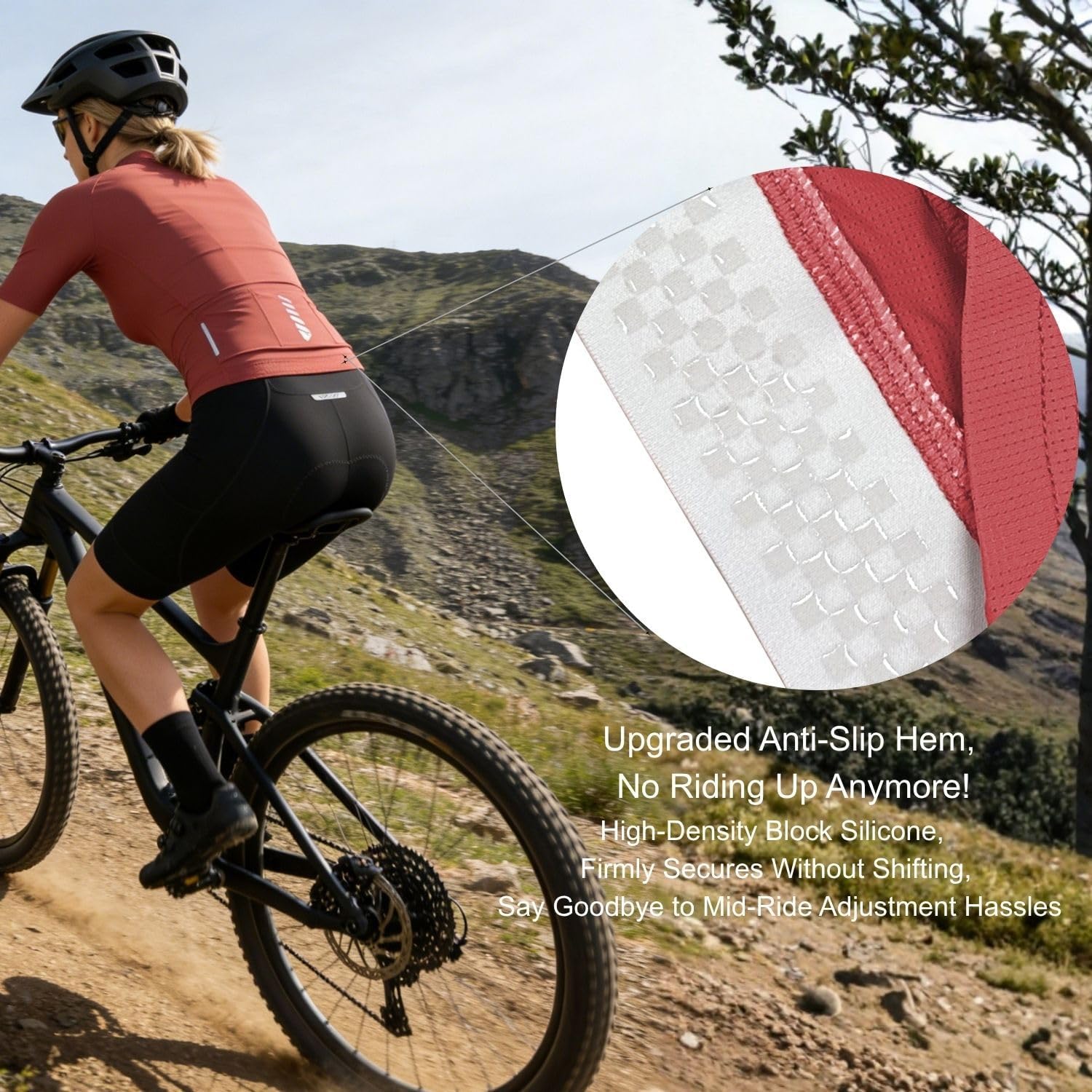 Wulibike Cycling Jersey Women Long Sleeve,Bike Shirts for Women Biking Tops Breathable Cycle Jerseys with 4 Pockets