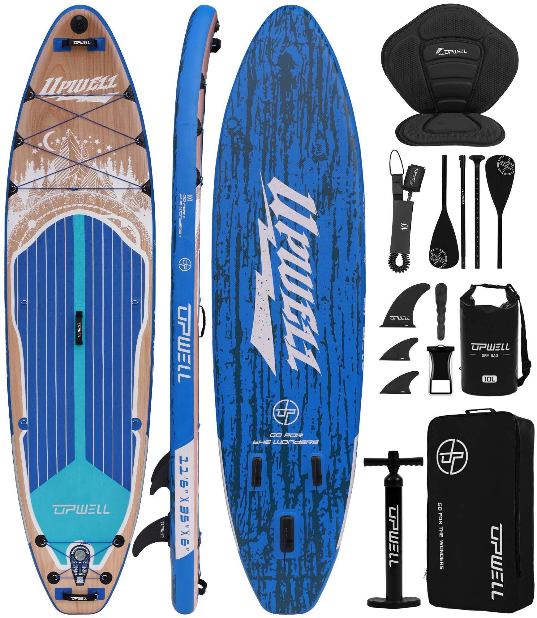 UPWELL Inflatable Paddle Board with Seat