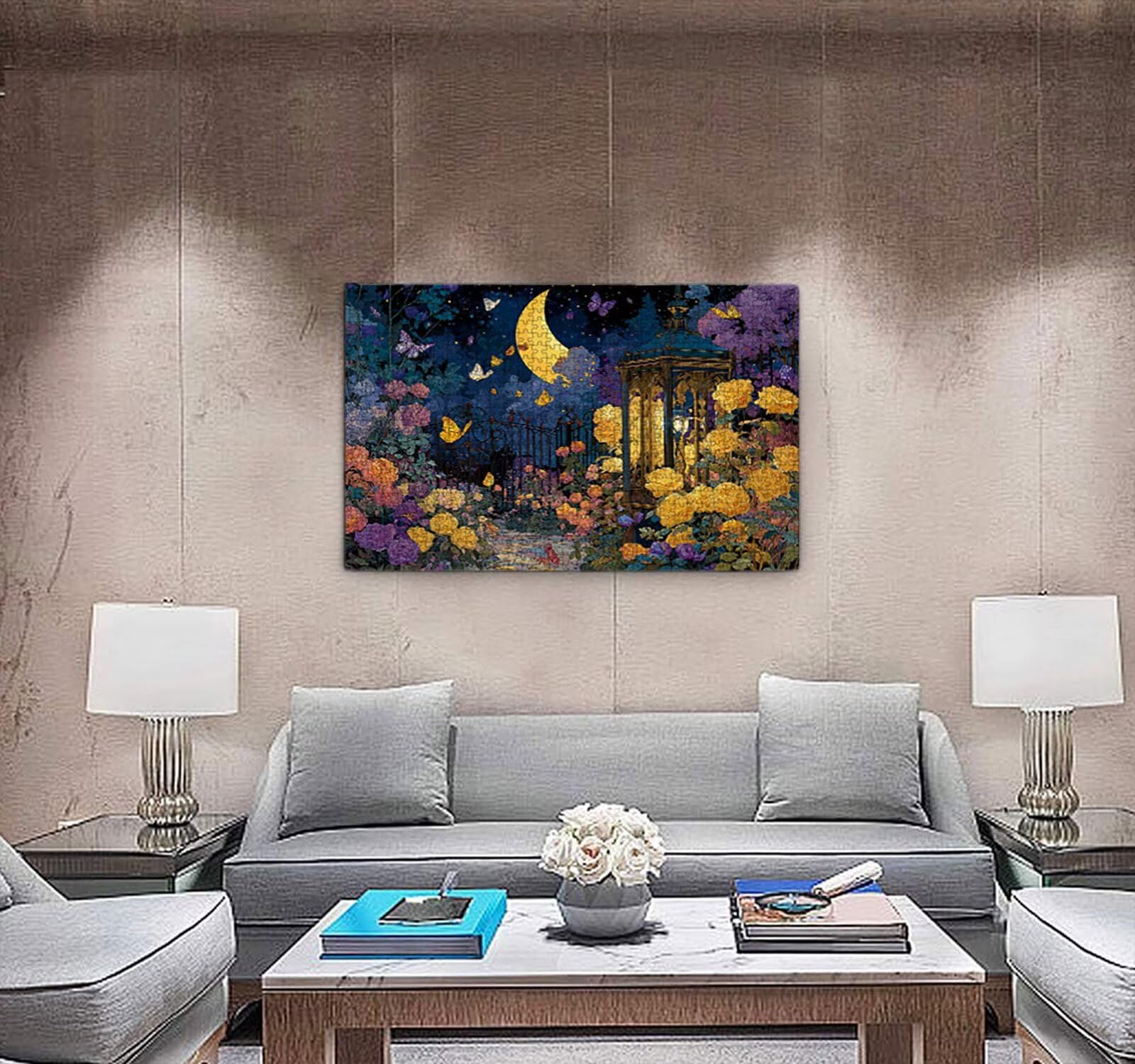 Puzzle 4000 sztuk, księżyc ogród puzzle dla dorosłych puzzle gra edukacyjna puzzle dla dorosłych, zabawne, wymagające zajęcia rodzinne, dekoracja ścienna, prezenty R1KH-964