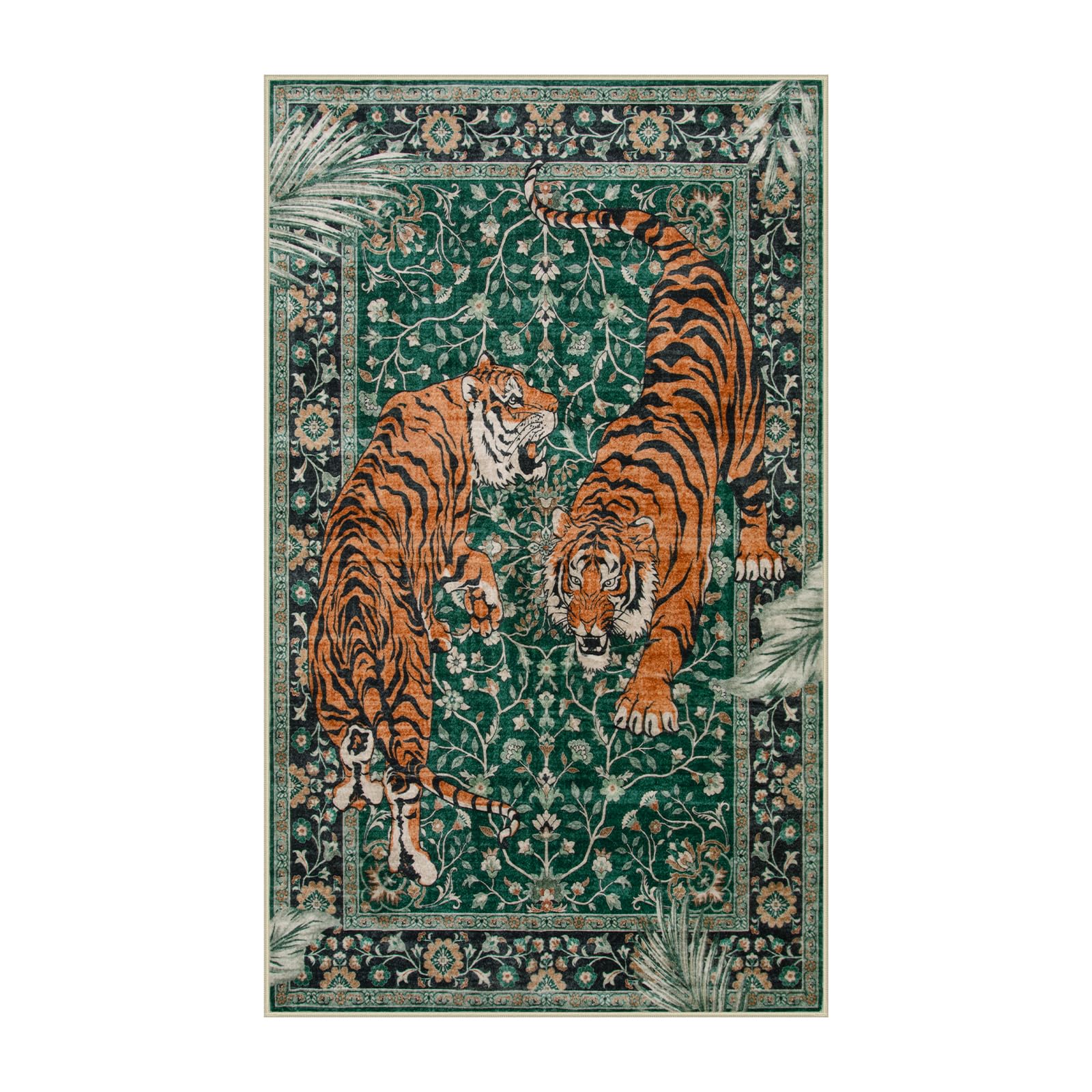 Amazon.com: Moynesa Tiger 3x5 Washable Rug, Boho Area Rugs for Entryway ...