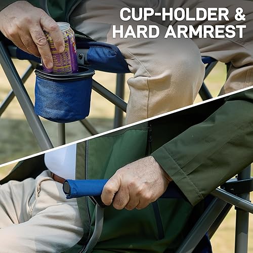 Miniatura 6 de EVER ADVANCED Tall Directors - Silla de directores con portavasos de 31 pulgadas, silla plegable de altura de barra para campamento, deportes con