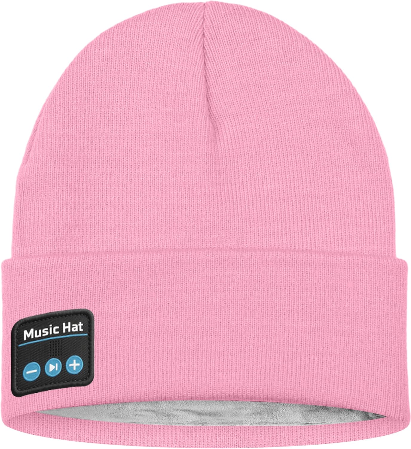 ATNKE LED Lighted Bluetooth Beanie Hat,USB Rechargeable 4 LED Wireless Run Headlamp Lined Fleece Cap for Men and Women - Image 3