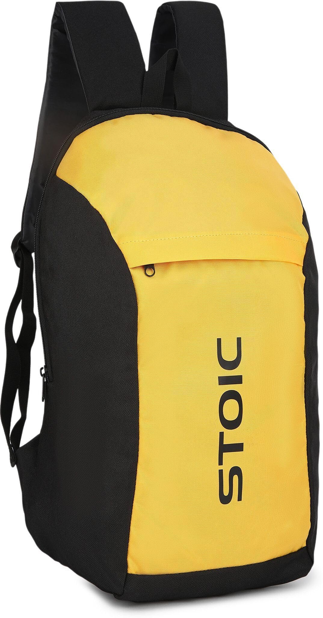 Daypack Backpack Yellow and Black, 16L-image-20