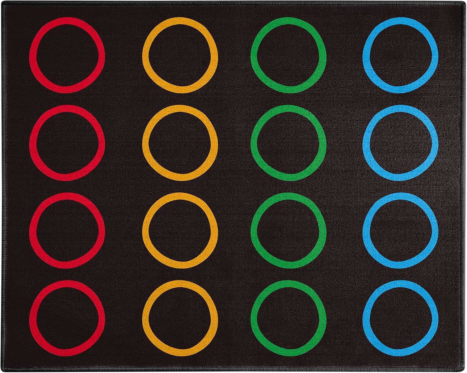 ABCarpet Classroom Rug Colorful Circles Seating Classroom