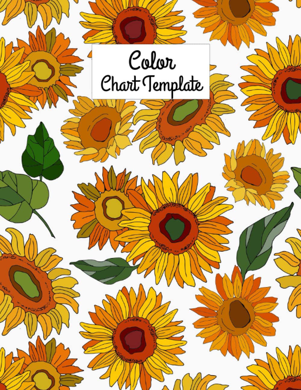 Color Chart Template: 72 Swatches per Page for Record 3600 Different Colors Perfect for Users of Colored Pencils Artist Markers Gel Pens Crayons and More with Page Numbers and Table of Contents