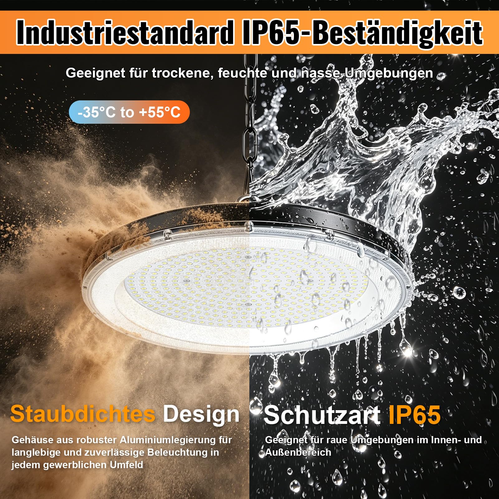 5 Stück 800W UFO LED High Bay Light, Hallenstrahler 80000LM, 6500K Kaltweiß UFO LED Werkstattlampe, IP65 Wasserdichte Industrielampe High Bay Licht für Fabriken,Garage,Lagerhaus