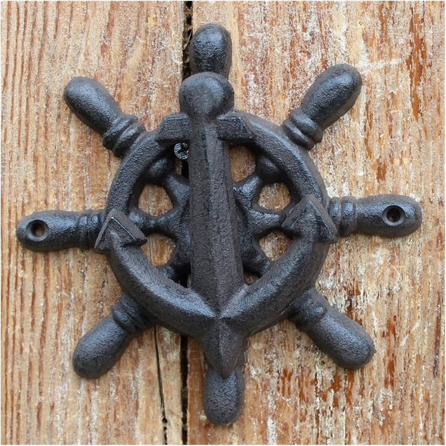 Zhaoqin I Door Knocker Door Knockers Ron Knocker Crafts Vintage Owl Door Knocking Antique Door Handle Garden Home Wall Decoration(I)