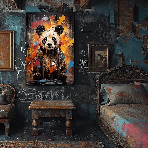 Miniatura 295 de ANRUOXI Graffiti - Lienzo decorativo para pared, diseño abstracto retro, pintura urbana moderna, póster de decoración de pared de zapatos para