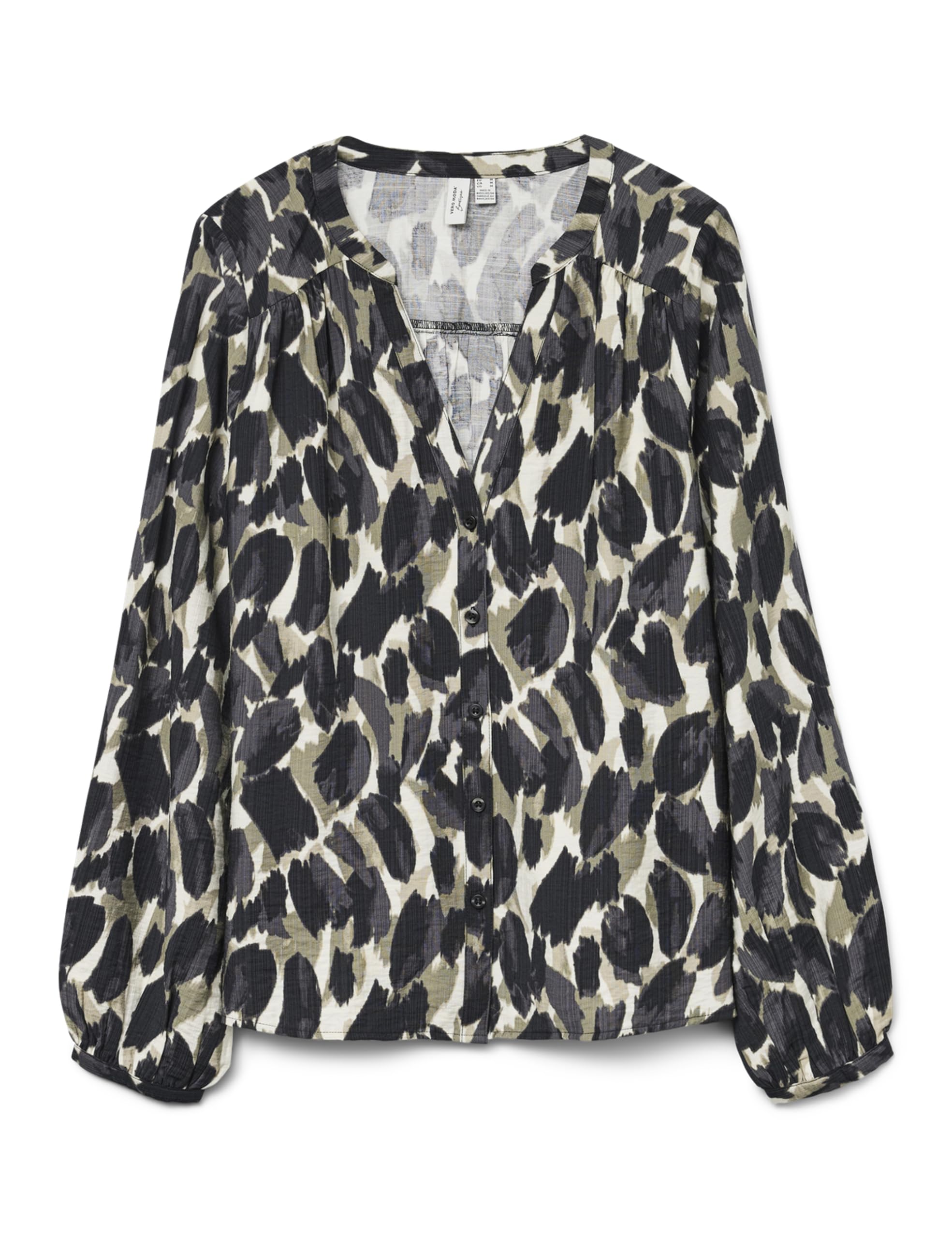 VERO MODA Women's Vmfanini L/S Shirt WVN Btq Ga, Mermaid, S