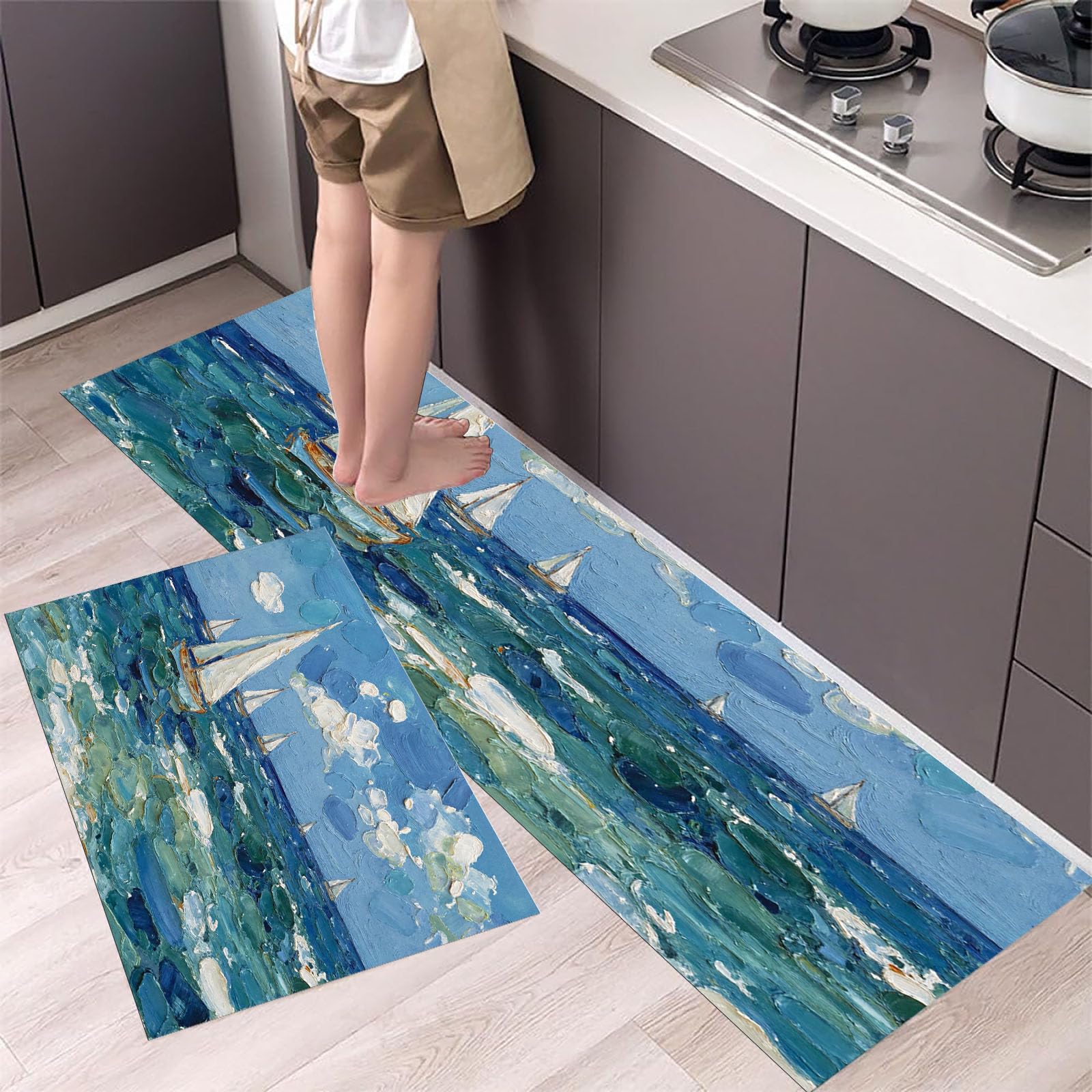 Tapis de sol anti-fatigue voilier pour cuisiner sans douleur