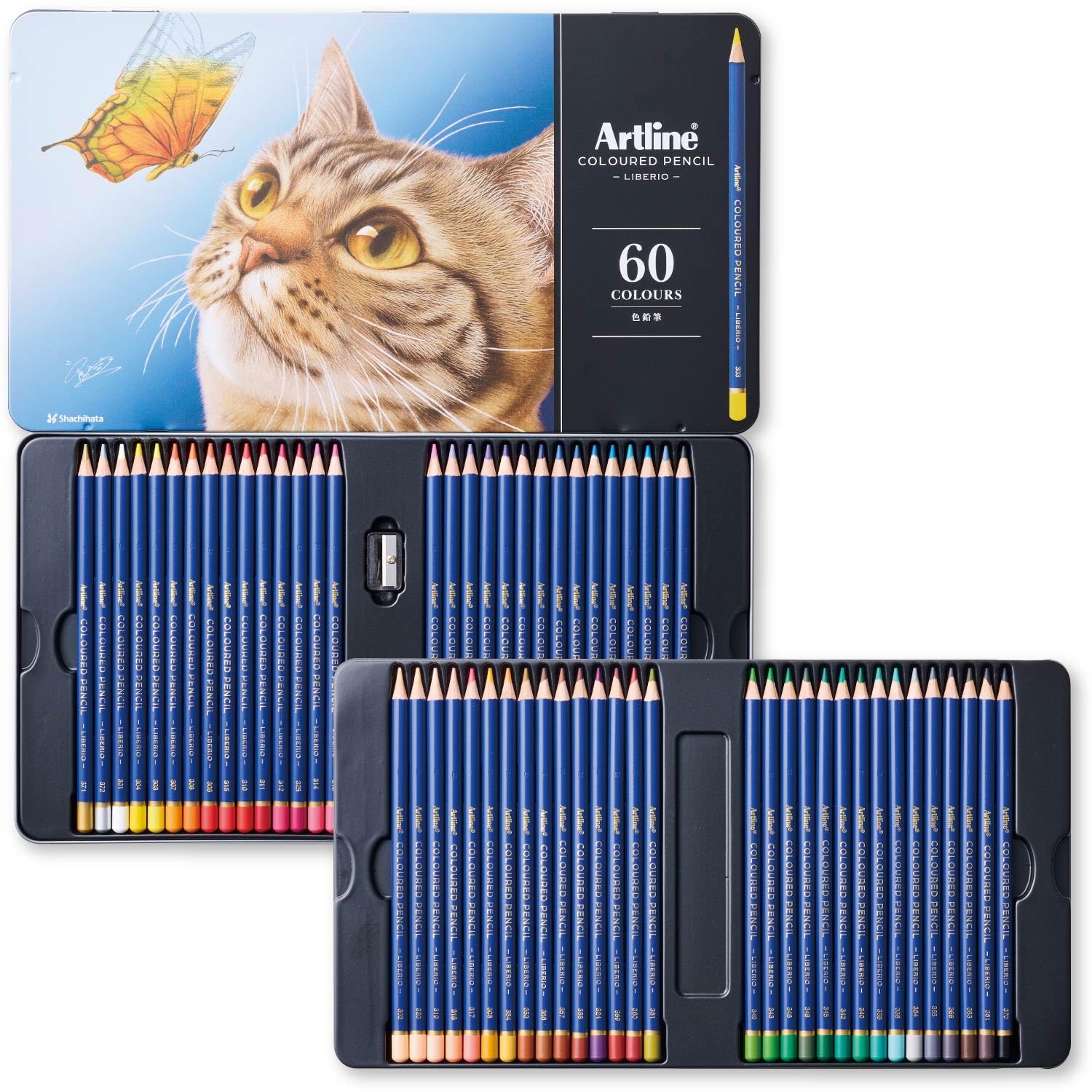 Amazon | シャチハタ Artline アートライン 色鉛筆 LIBERIO 鉛筆削り