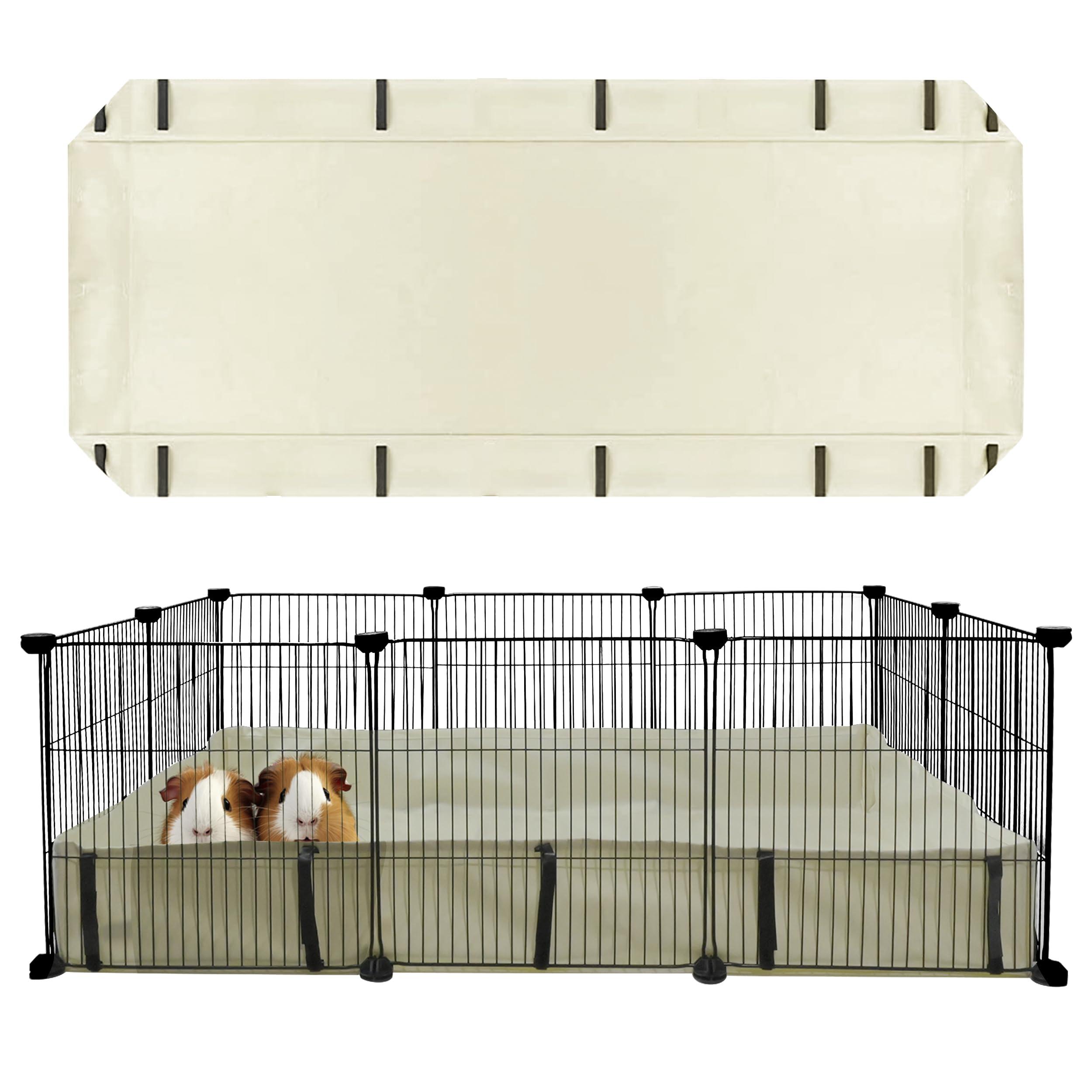 27''*56'' Guinea Pig Cage Bottom Tarp für C&C Cage Panel, wasserdicht Guinea Pig Cage Liner Basis waschbar Small Animal Cage Bedding für Hamster Chinchilla Igel Frettchen Kaninchen Lebensraum (ohne