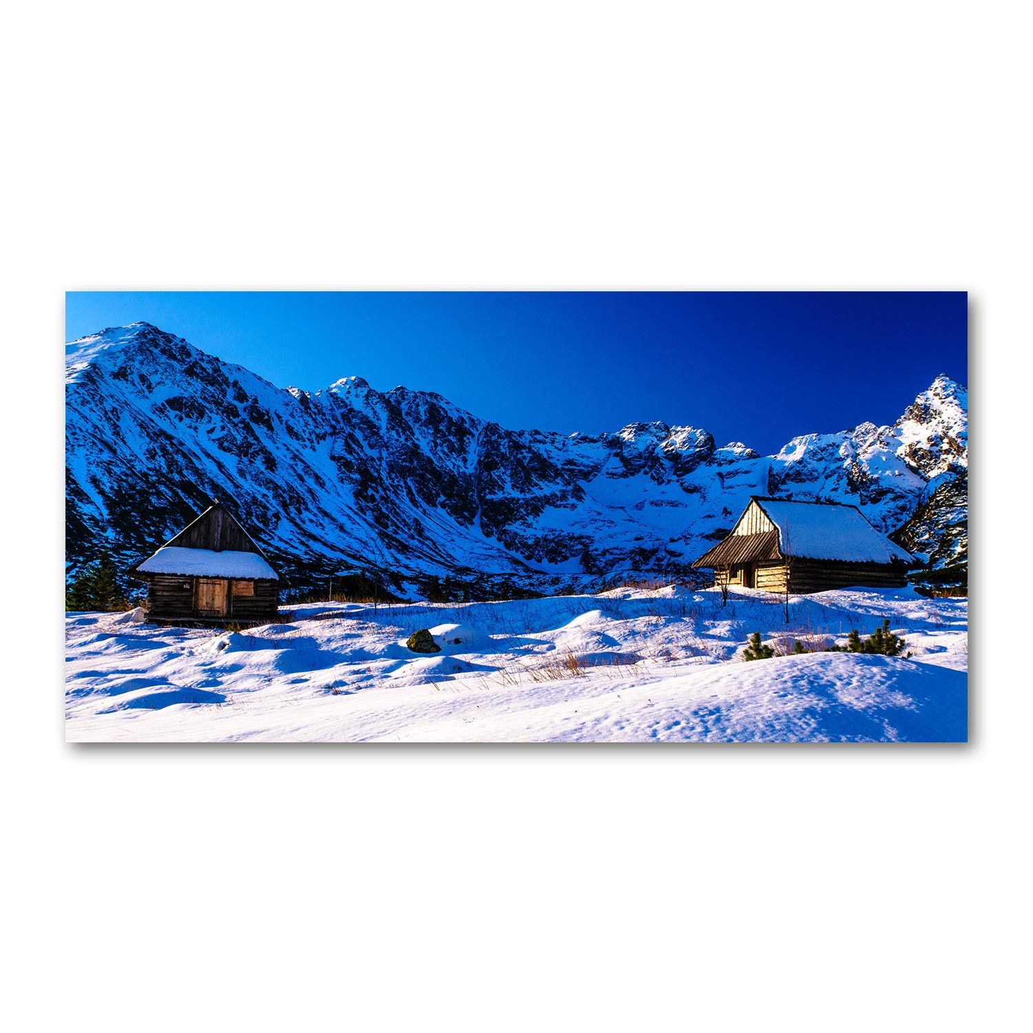 Déco murale acrylique glass picture Casas en Los Tatras Tulup 120x60cm de qualité premium