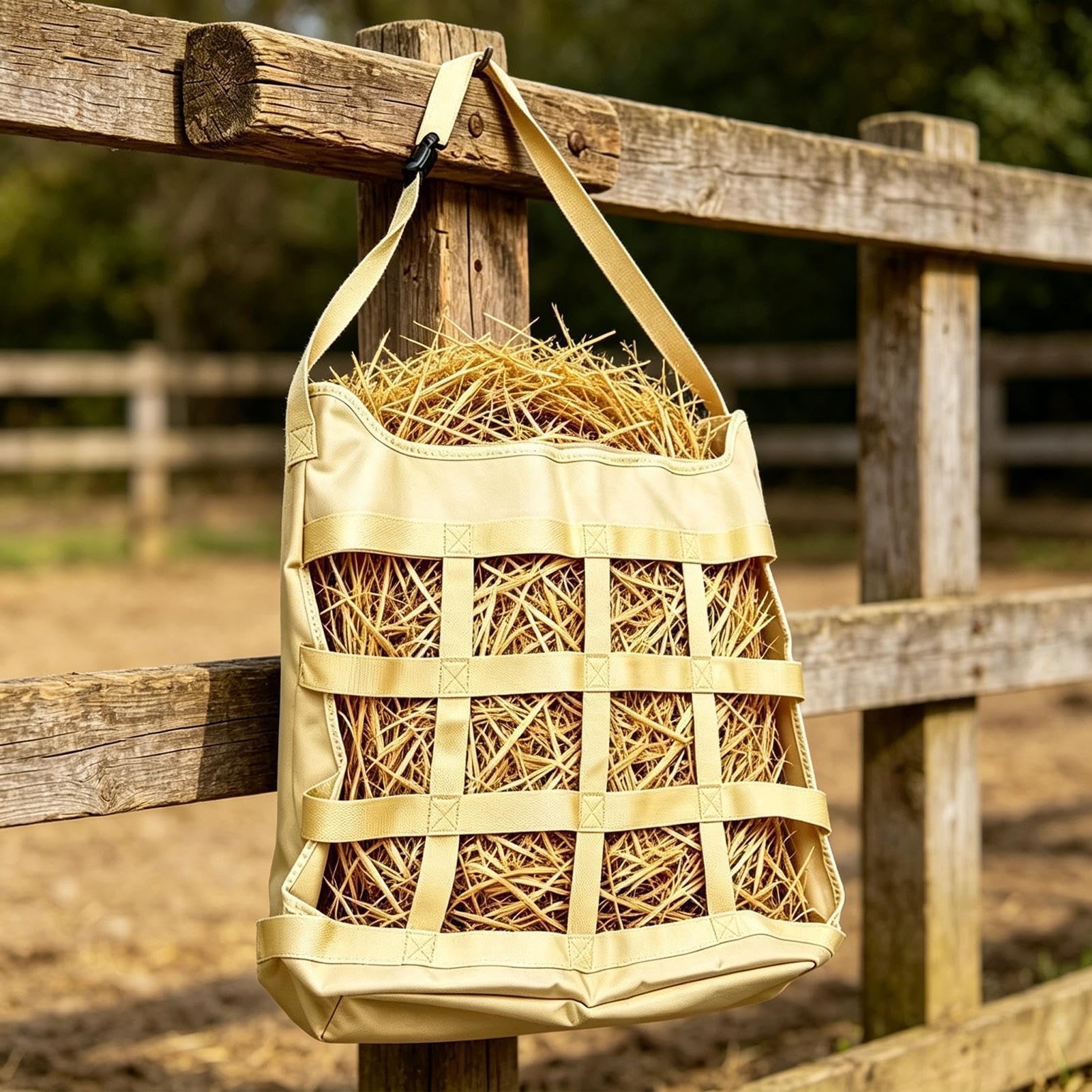 Bolsa Heno Caballo Contenedor Almacenaje Tela Poliéster 600D