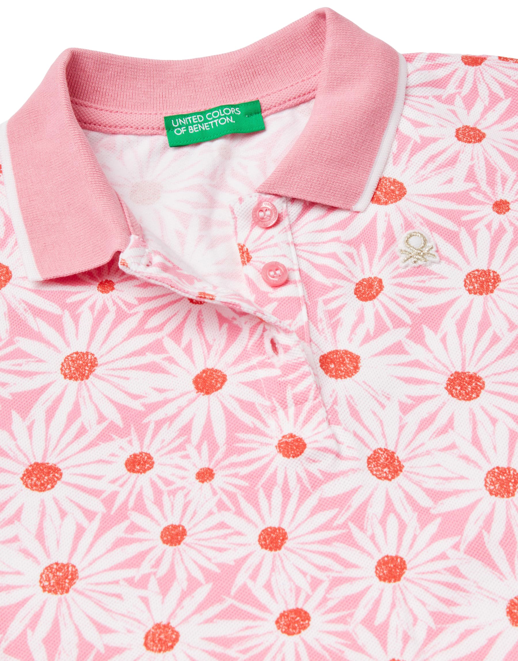 United Colors of Benetton Polo Shirt M/M, Rosa, 116 cm
