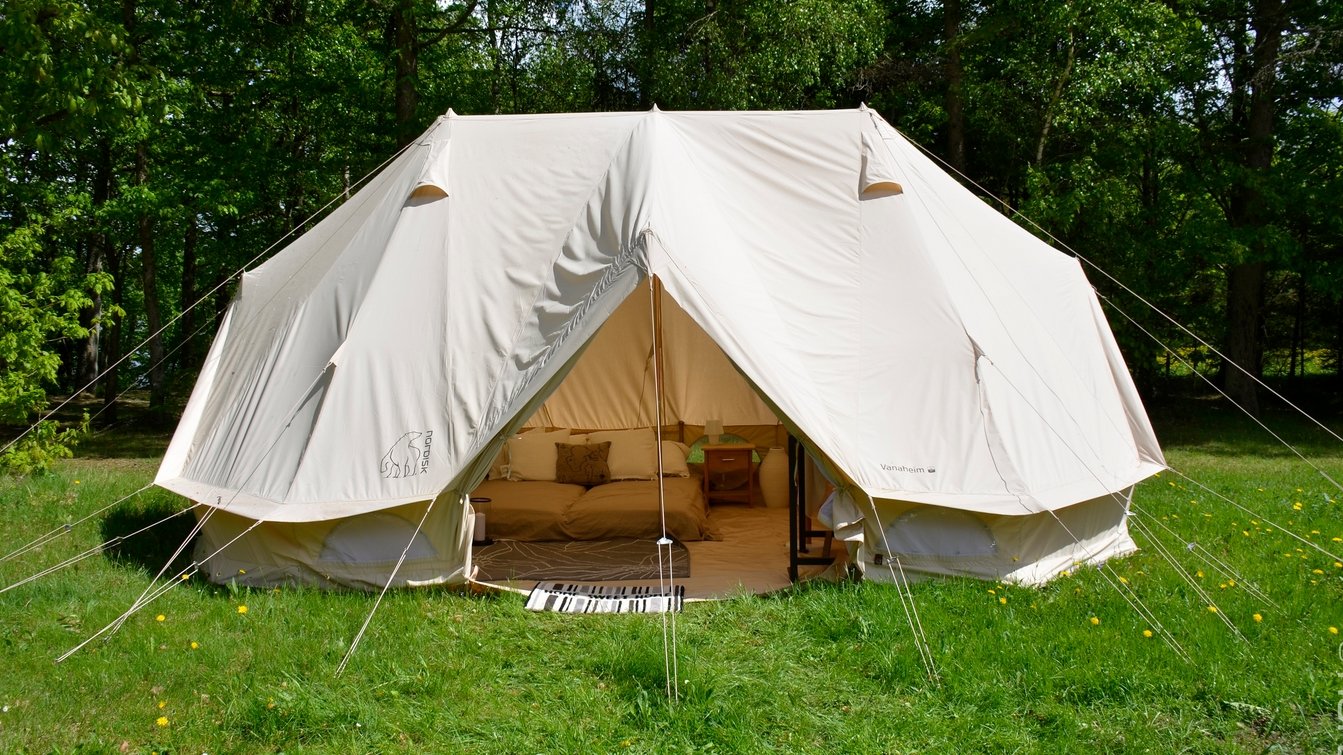 Nordisk Vanaheim Technical Cotton Tent, 24 m², beige Sports & Outdoors