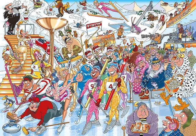 Foto 2 de 5 de Wasgij Mystery 22, Winter Games - Rompecabezas de 1000 Piezas para Adultos