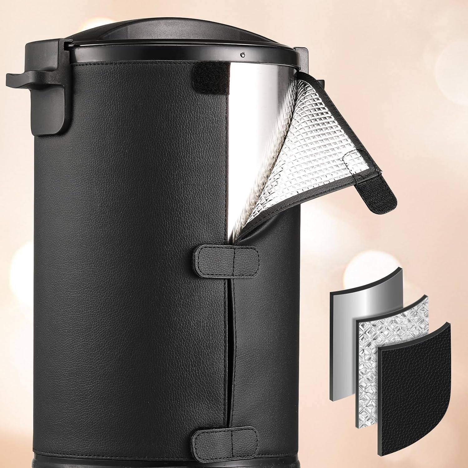 OFFNOVA Wax Melter for Candle Making, 10L Large Wax Melting Pot with Heating Core Spout & Digital Display, Ideal for Business or Craft, Black