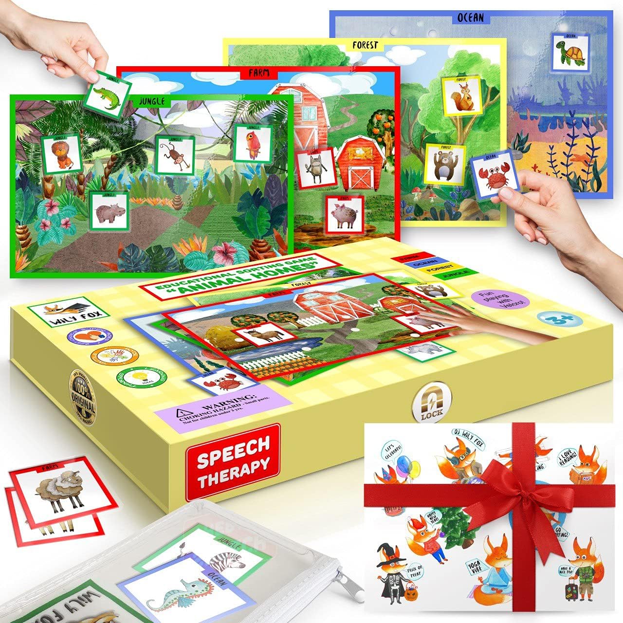 USA Sensory Busy Book Toys Autistic Children, Toddler Speech Therapy Activity Board Toys Montessori Educational Learning Toys, Autistic Toys Book, Montessori Toys for Toddlers (Speech Therapy