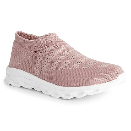 Denill Womens Textile Slip-On Lightweight Walking Gym Running Shoes