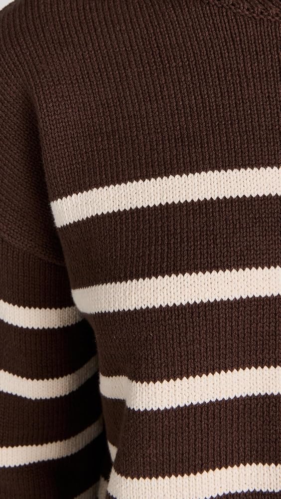 Veronica Beard Jean Women's Lancetti Sweater, Chicory/Ecru, Stripe