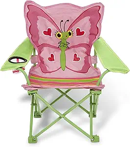 Melissa & Doug Bella Butterfly Child's Outdoor Chair (Frustration-Free Packaging)