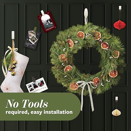 Vista 32 de Command 17034BN-2ES - Ganchos decorativos medianos de níquel cepillado, 2 unidades por paquete Mate negro