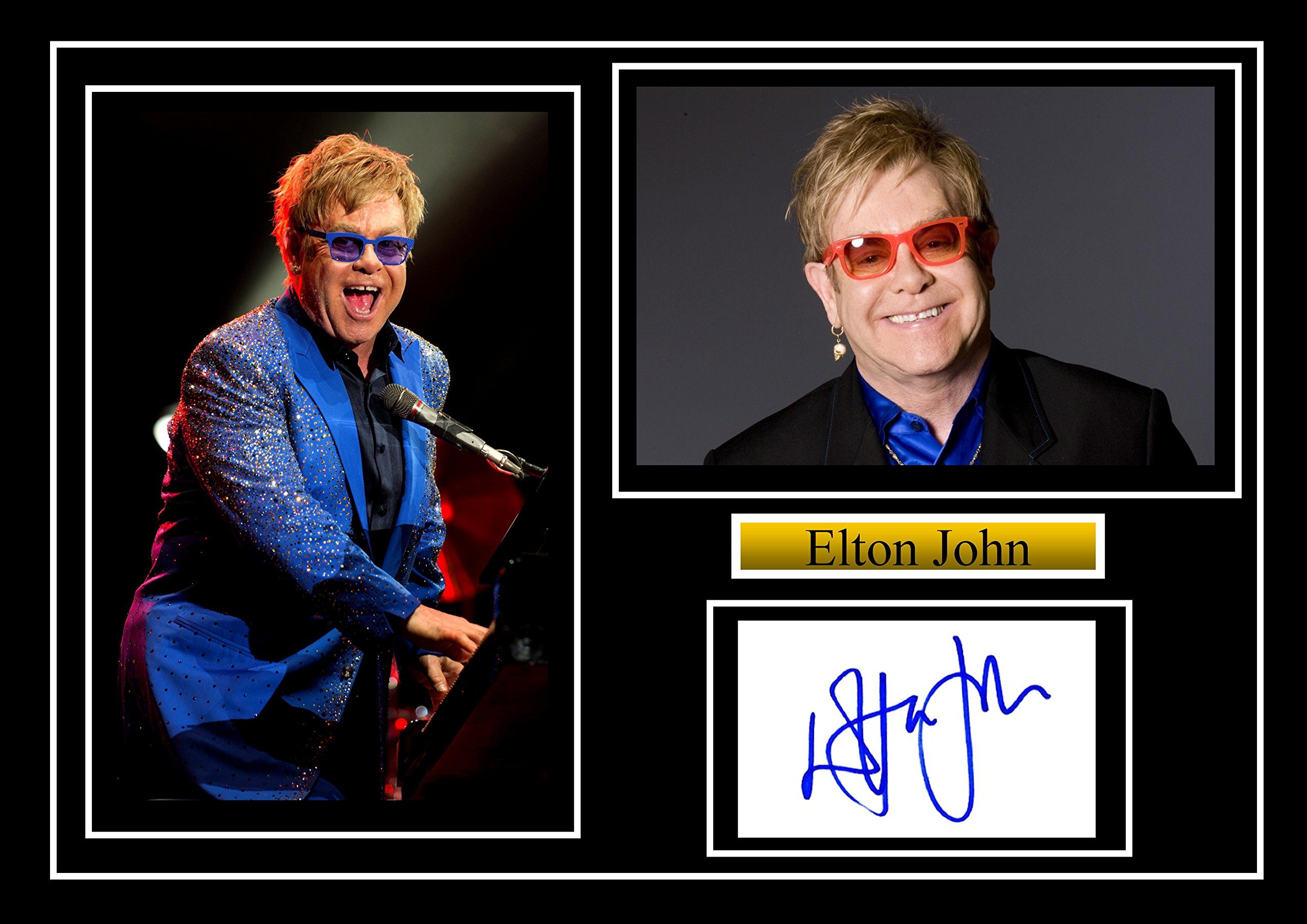 Stunning Quality Elton John Signed/Autographed Photo